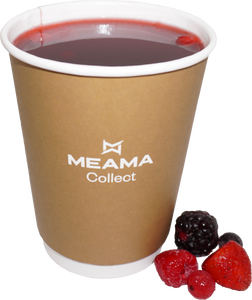 Hot fresh berry tea