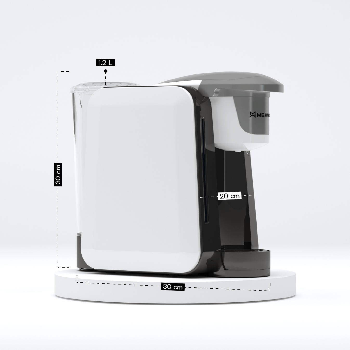 White multi-capsule machine