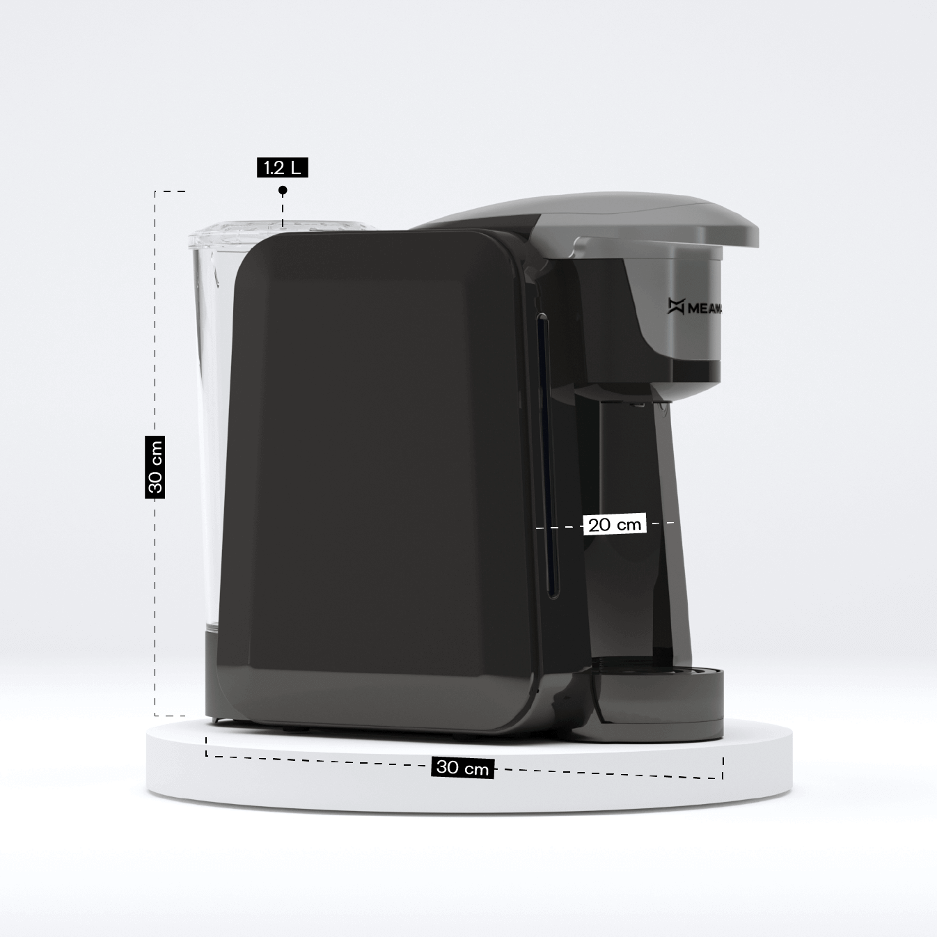 Black multi capsule machine