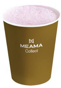 Hot acai latte