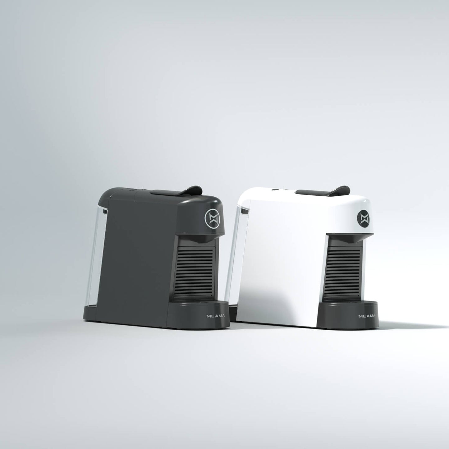 European-style coffee machine, white