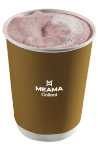 Warm strawberry latte