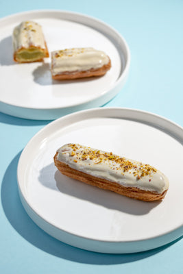 ეკლერი ფსტის კრემით