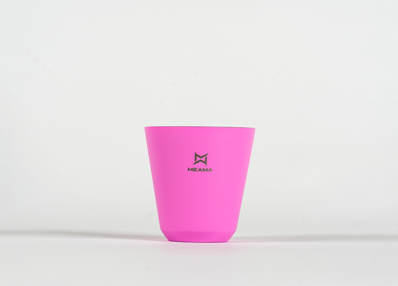 European-sized metal cup - pink