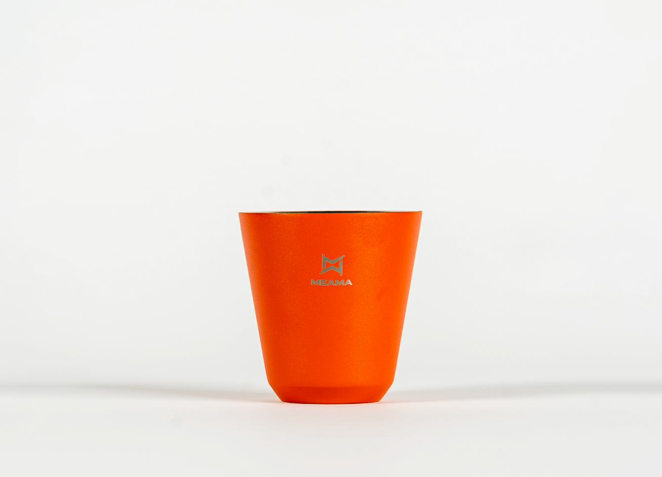 European-sized metal cup - orange