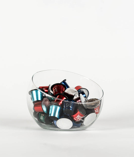 Asymmetric glass holder | 18cm