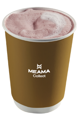 მარწყვის თბილი ლატე